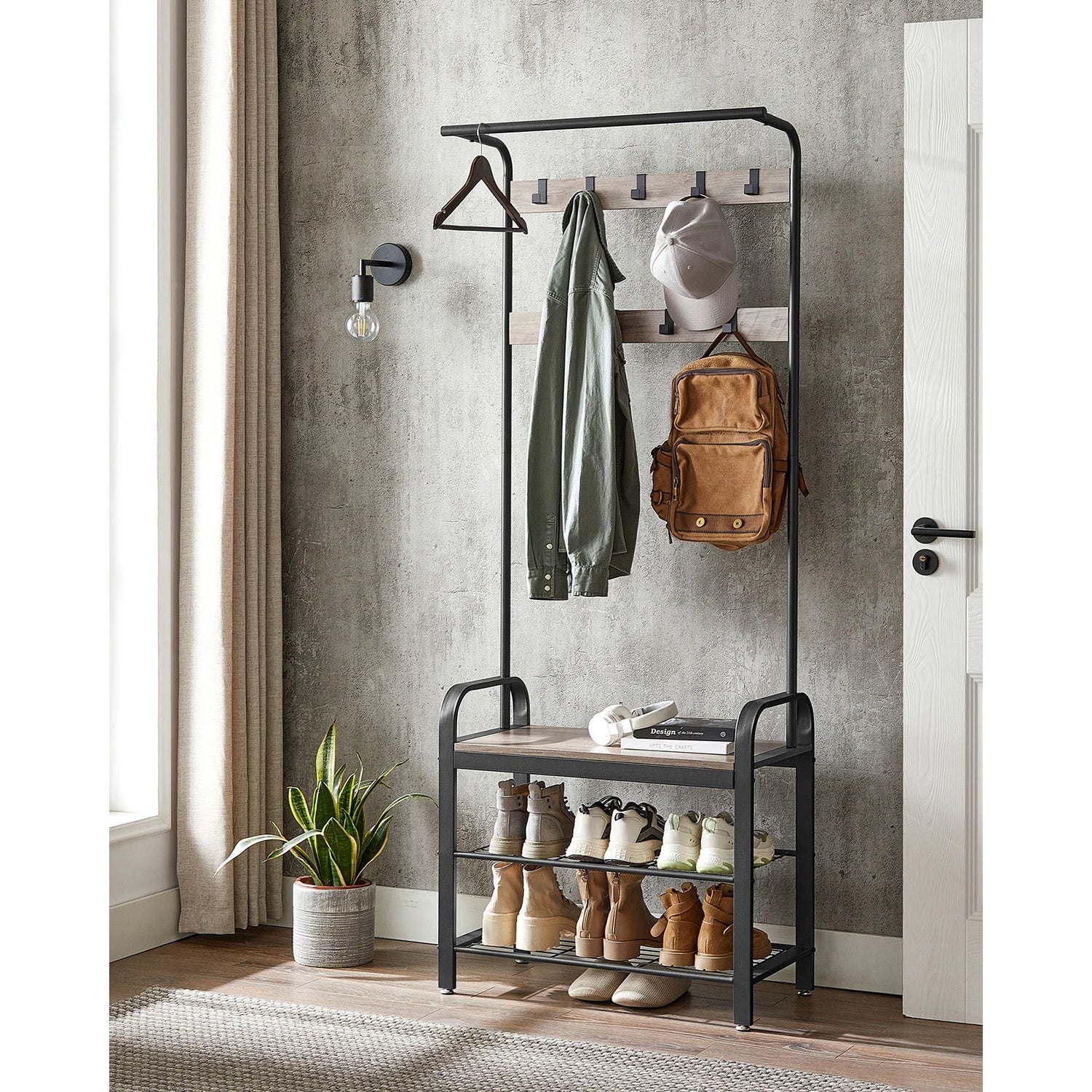 4-in-1 Coat and Shoe Rack: Your Ultimate Entryway Organizer