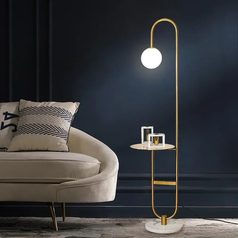 Funky Floor Lamp with Table | Modern Design Lighting