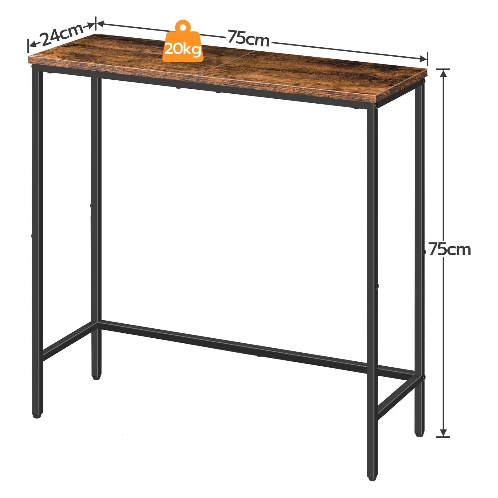 Multifunctional Narrow Console Table | Retro Nostalgia Style