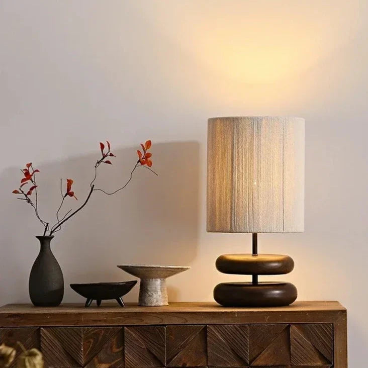 Japanese Style Wood Table Lamp | Embrace Serene Illumination