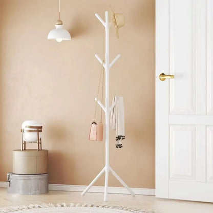 Hallway Coat Rack: Black &amp; White Modern Entrance Hanger Set