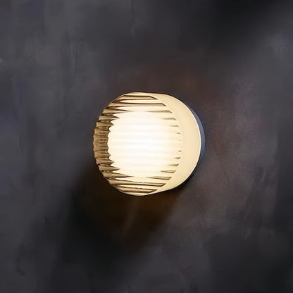 Acrylic Round Lounge Wall Lights - Amber, Clear, Smoke Shades